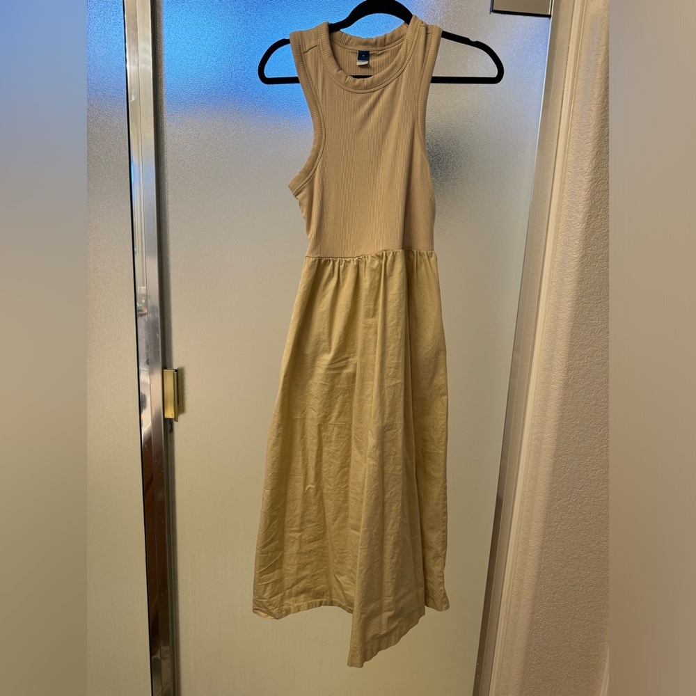 Tan Dress with Pockets